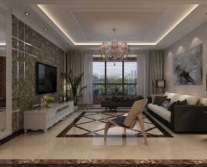 天海譽天下130平米三室兩廳現(xiàn)代風(fēng)格裝修效果圖