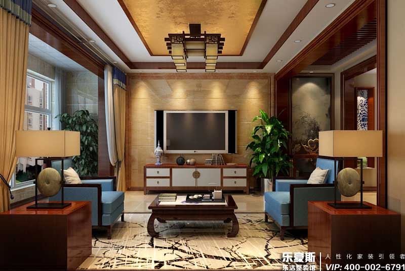 禮居洋墅300㎡別墅中式風格