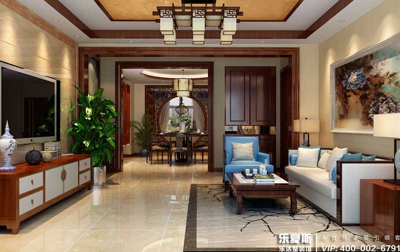 禮居洋墅300㎡別墅中式風格