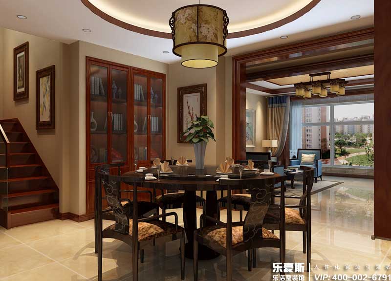 禮居洋墅300㎡別墅中式風格