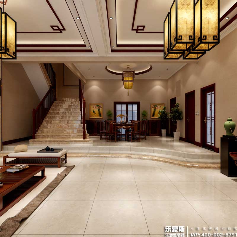 墅洋居禮別墅面積360㎡中式裝修