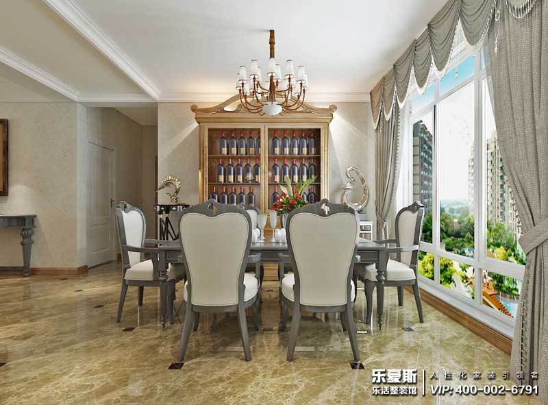 正定墅洋居禮別墅360㎡中式裝修效果圖