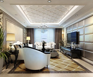 裝修簡歐的房子應(yīng)該怎么吊？頂?shù)跏裁错敽每矗? title=