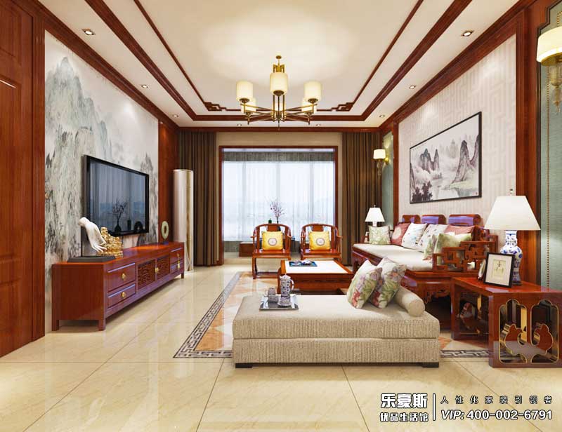 濱河華府139平米簡中風(fēng)格裝修效果圖