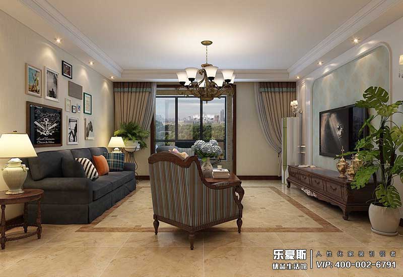 領(lǐng)事郡178平米美式風(fēng)格裝修效果圖