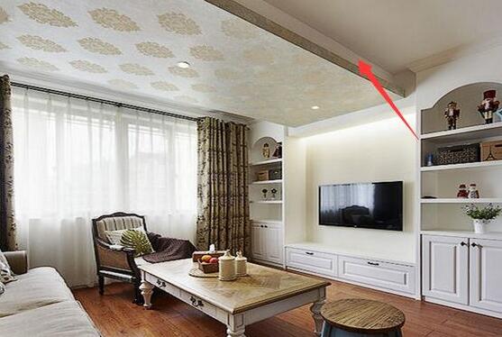 有橫梁的客廳如何裝修