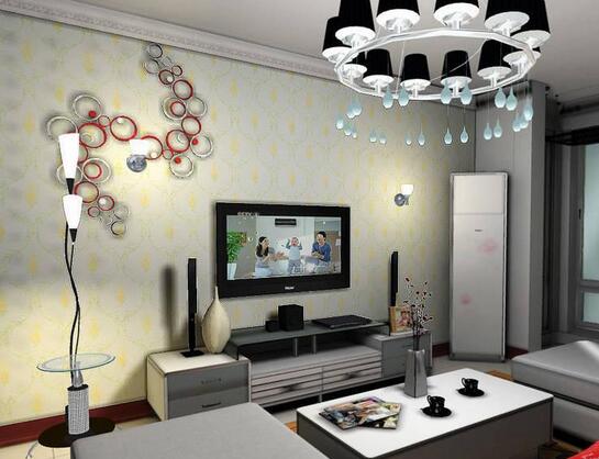 中式裝修電視墻壁紙怎么選