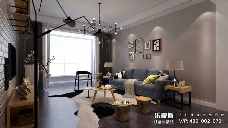 林蔭大院工業(yè)風裝修效果圖