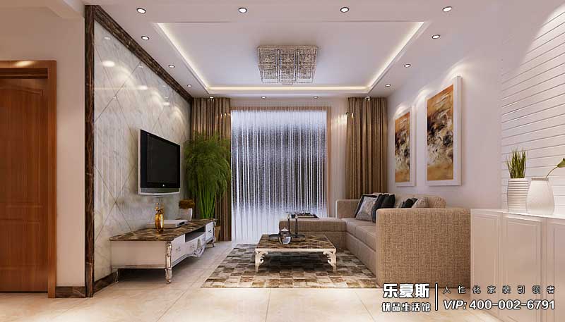 保利拉菲公館朗菲園現(xiàn)代風格裝修效果圖