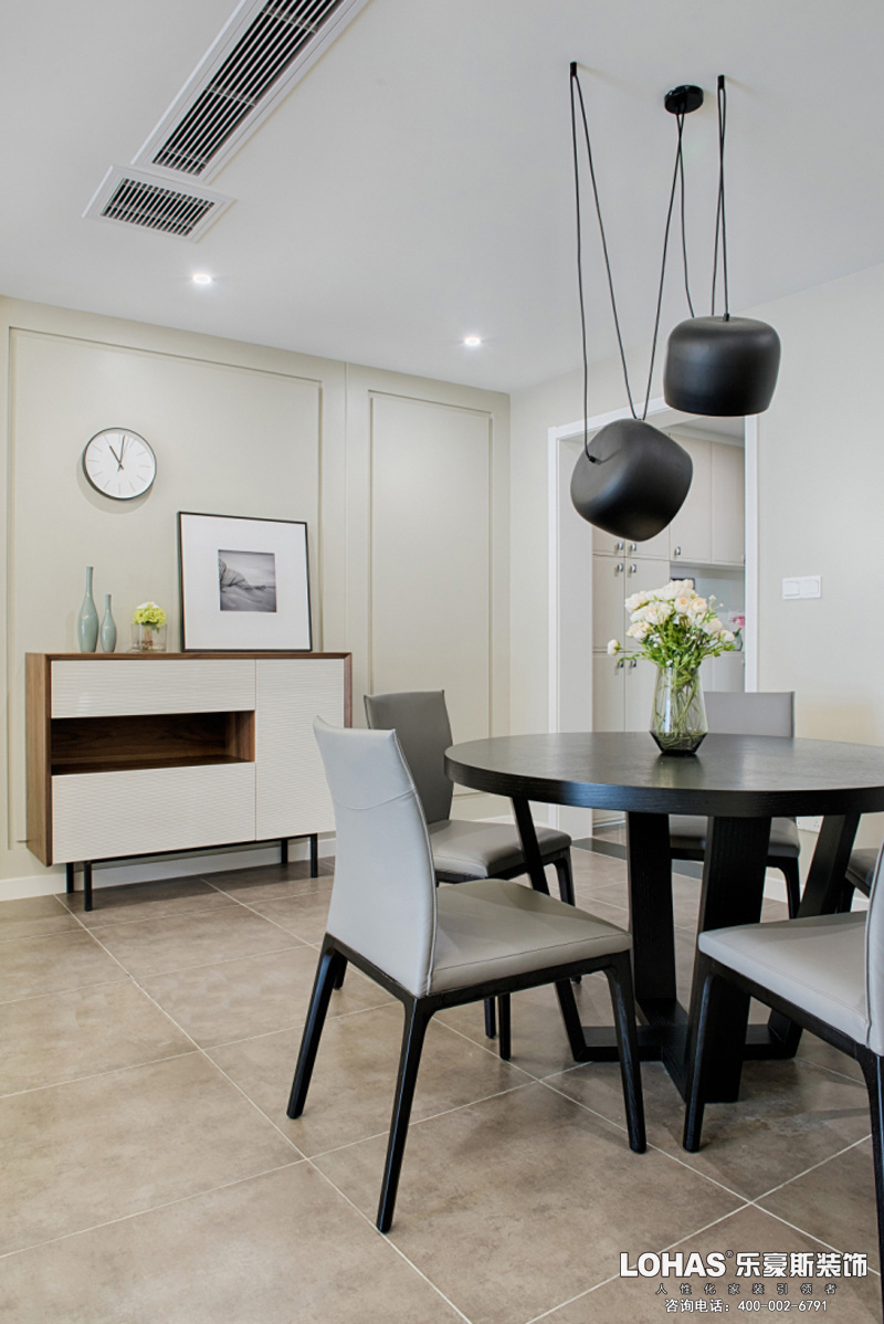 正定御河上院現(xiàn)代簡約餐廳裝修