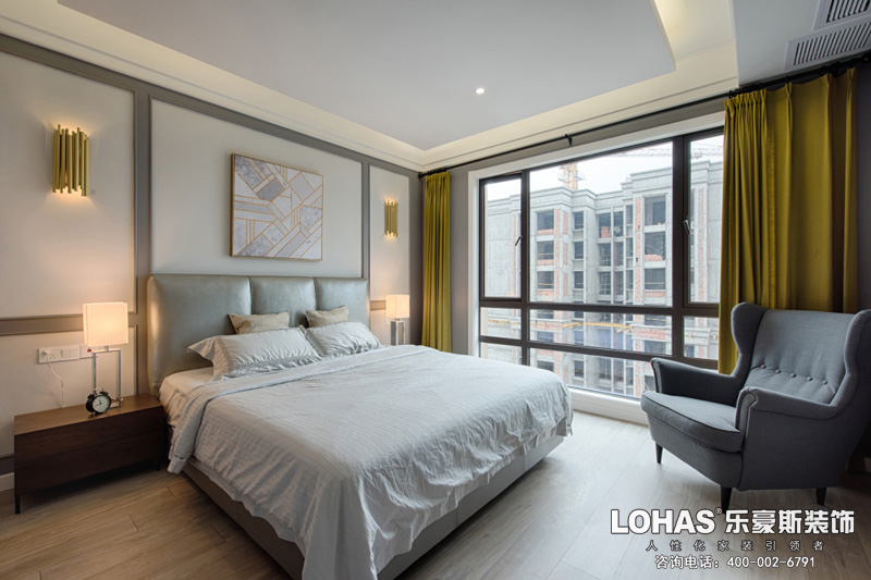 正定御河上院現(xiàn)代簡約主臥裝修