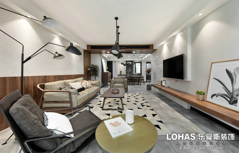 御河上院三室兩廳現(xiàn)代風(fēng)格裝修效果圖