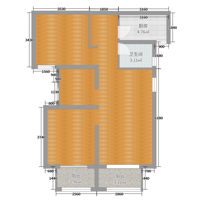 國源和天下0室0廳1衛(wèi)1廚84.00㎡戶型圖