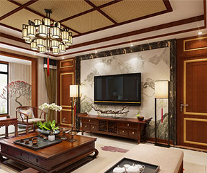 瀚唐200平米三室三廳四衛(wèi)中式風(fēng)格