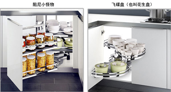 廚房櫥柜阻尼小怪物和花生盤
