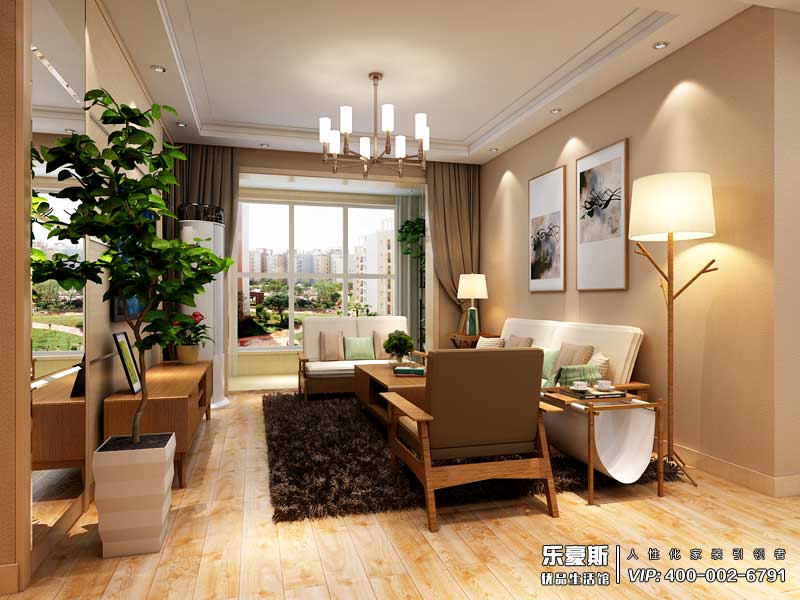 保利98平米B5無印良品裝修效果圖