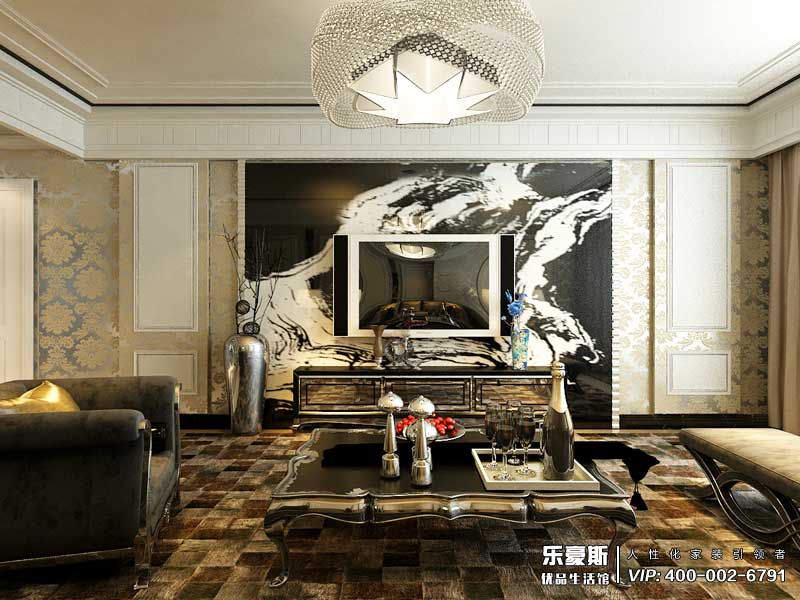 天下錦城300平米簡(jiǎn)歐風(fēng)格裝修效果圖