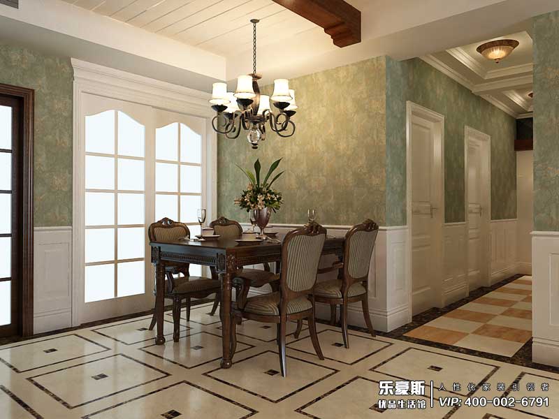 國(guó)仕山155平米美式風(fēng)格裝修效果圖