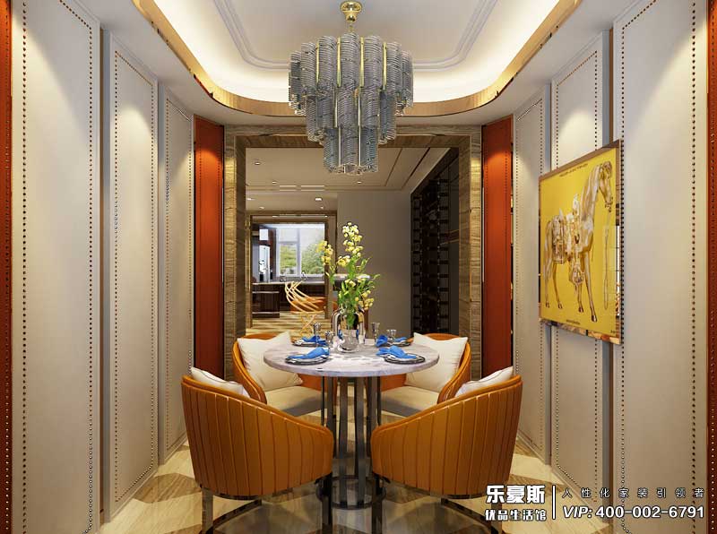 石家莊天山熙湖200平米后奢風(fēng)格裝修效果圖