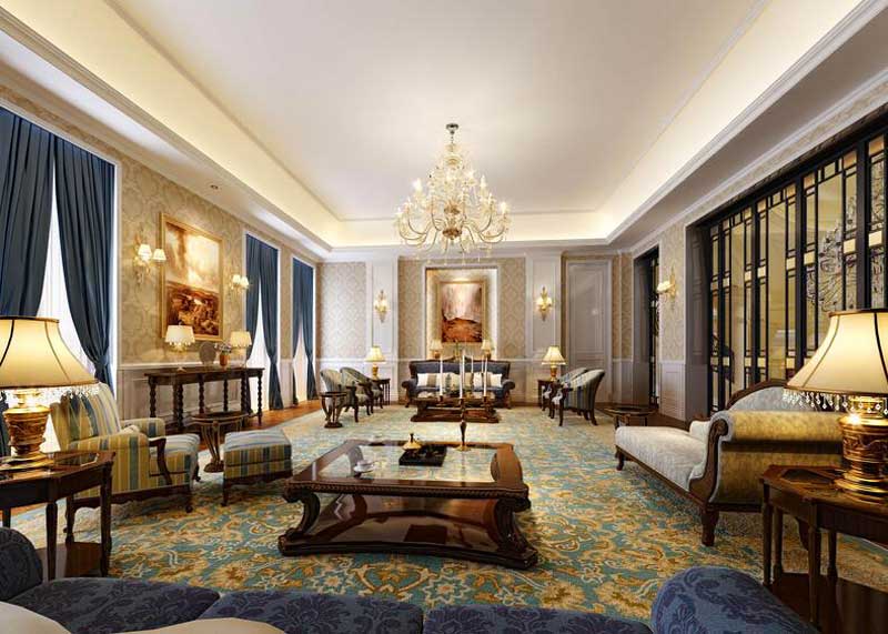 英式田園風格別墅裝修效果圖