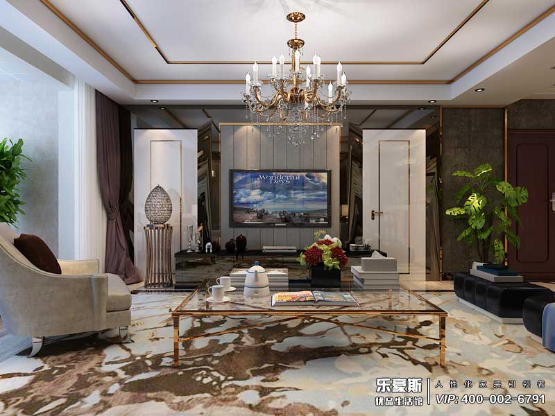 學府名城后奢風格裝修設(shè)計