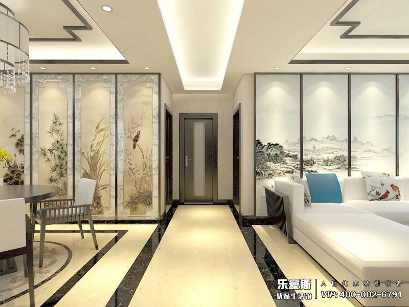 盛邦大都會(huì)137平米新中式風(fēng)格裝修