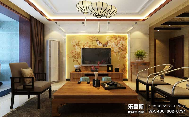 星湖國際花園中式風格裝修