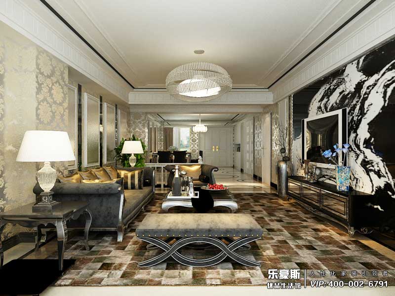 天下錦城300平米簡歐風(fēng)格裝修