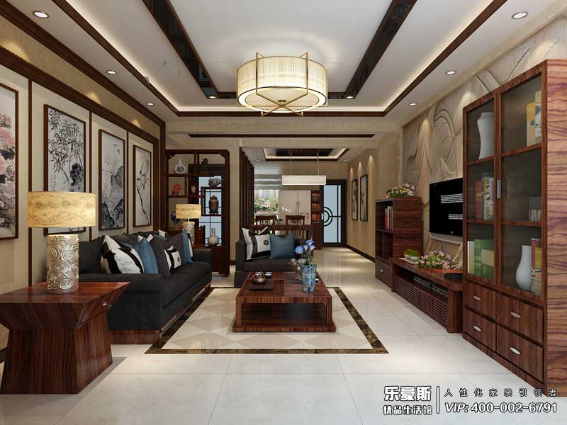 林蔭大院新中式風(fēng)格裝修