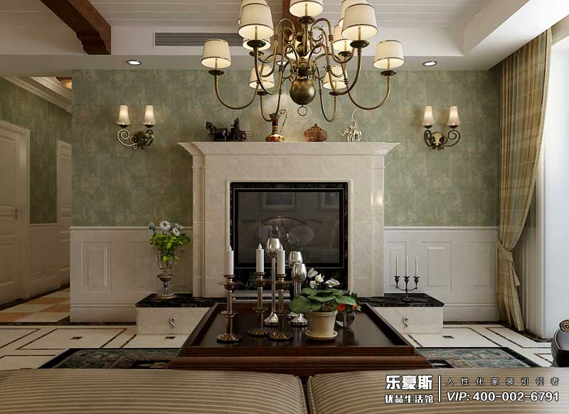 國仕山155平米美式風格裝修