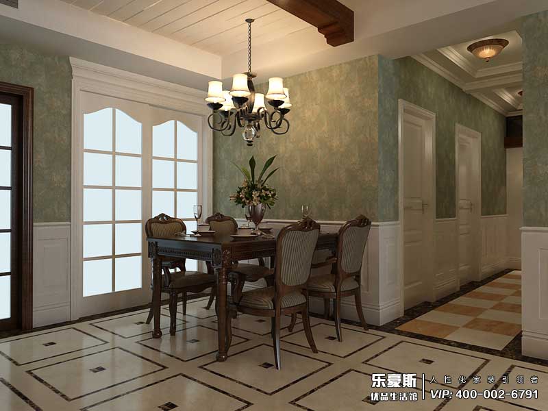 國仕山155平米美式風格裝修