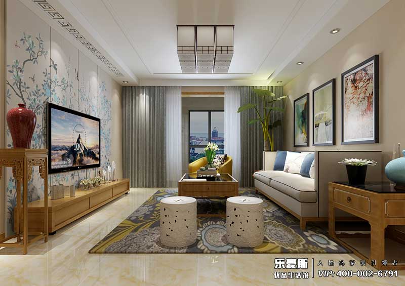 盛景八方簡中風格裝修效果圖