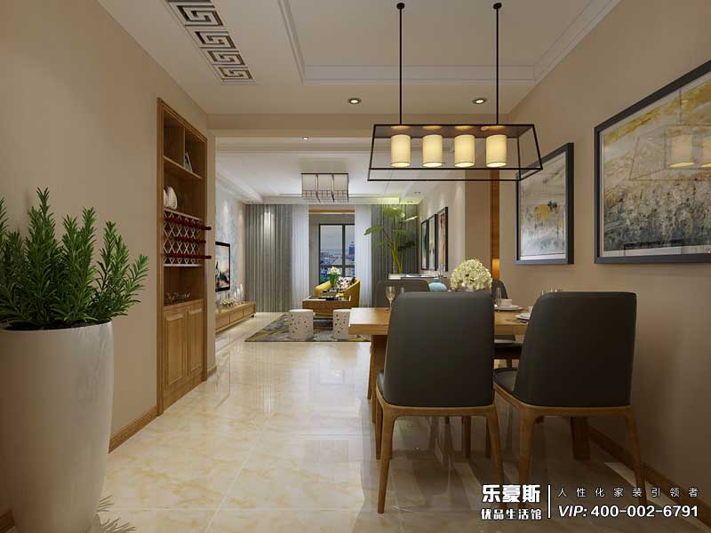 盛景八方簡中風格裝修效果圖