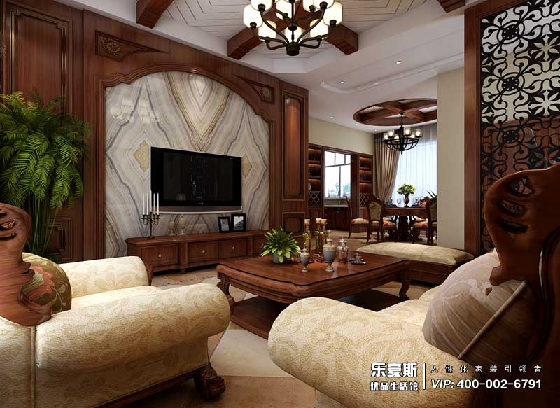 中儲(chǔ)七星公館美式風(fēng)格裝修效果圖