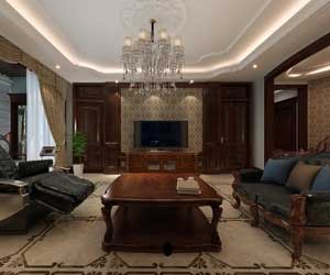 星湖國際花園美式風(fēng)格裝修效果圖