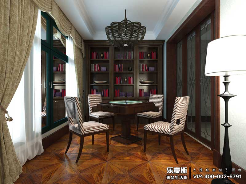 星湖國際花園美式風(fēng)格裝修效果圖