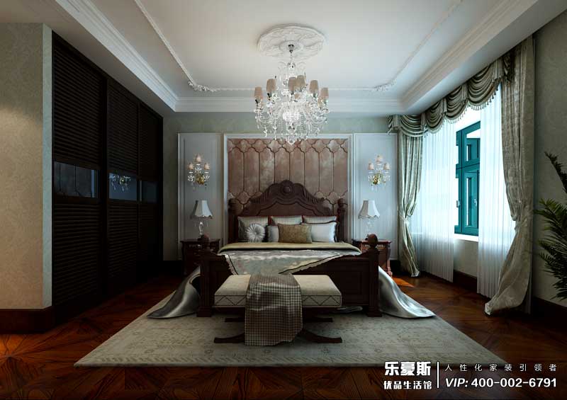 星湖國際花園美式風(fēng)格裝修效果圖