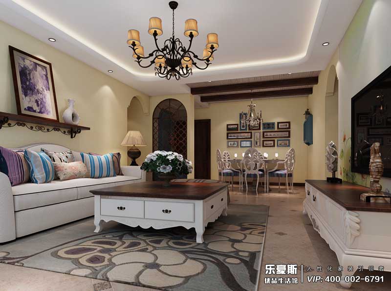 石家莊世紀(jì)公館地中海風(fēng)格裝修設(shè)計(jì)