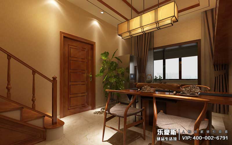 國仕山新中式裝修效果圖