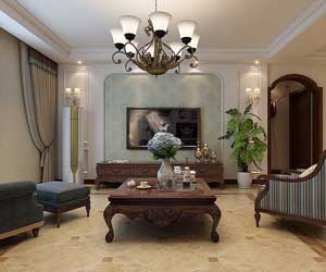 石家莊學(xué)府名城美式風(fēng)格裝修設(shè)計，自在與浪漫