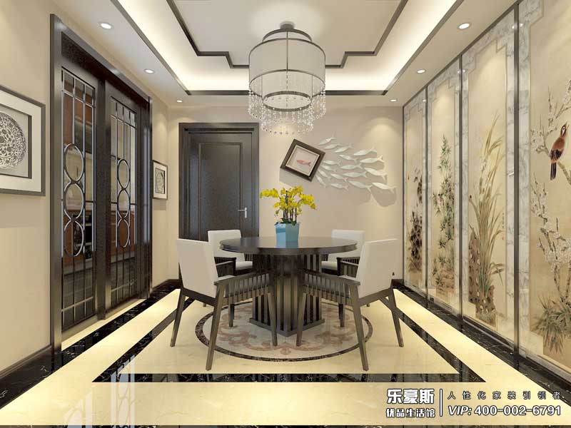 盛世御城新中式風(fēng)格裝修效果圖