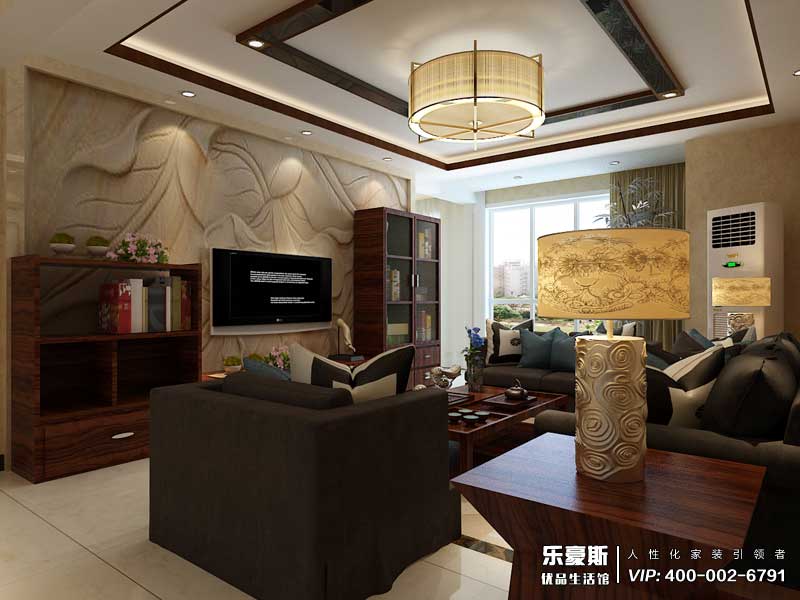 林蔭大院中式風格裝修設計