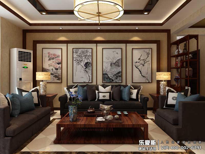 林蔭大院中式風格裝修設計