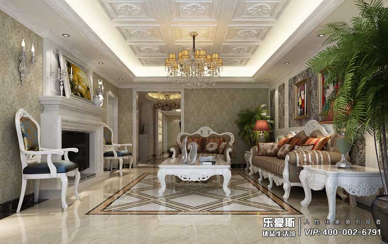 恒大華府320平米新古典風(fēng)格裝修效果圖