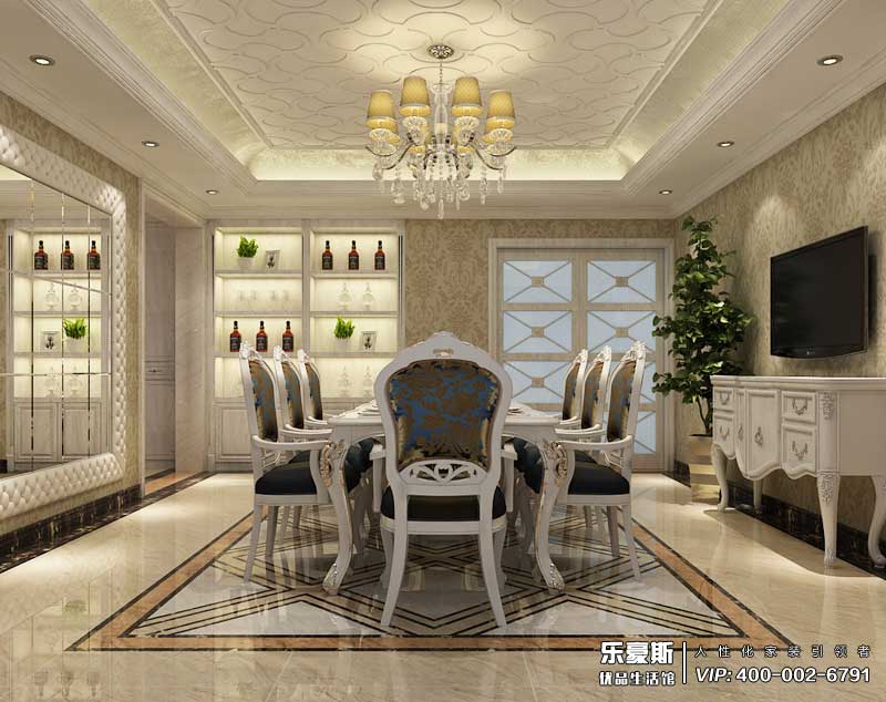 恒大華府320平米新古典風(fēng)格裝修效果圖