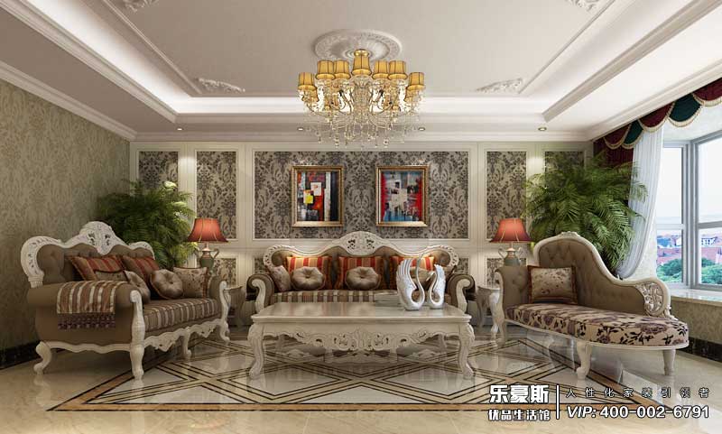 恒大華府320平米新古典風(fēng)格裝修效果圖