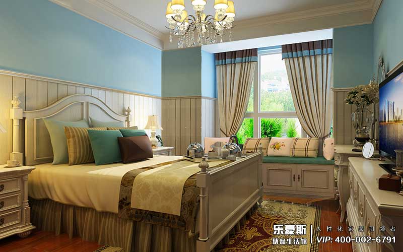 林蔭大院美式風格裝修效果圖