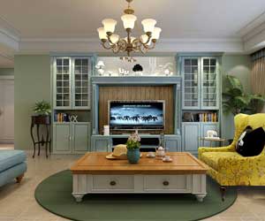 石家莊林蔭大院裝修效果圖，美式風(fēng)格美的不一般