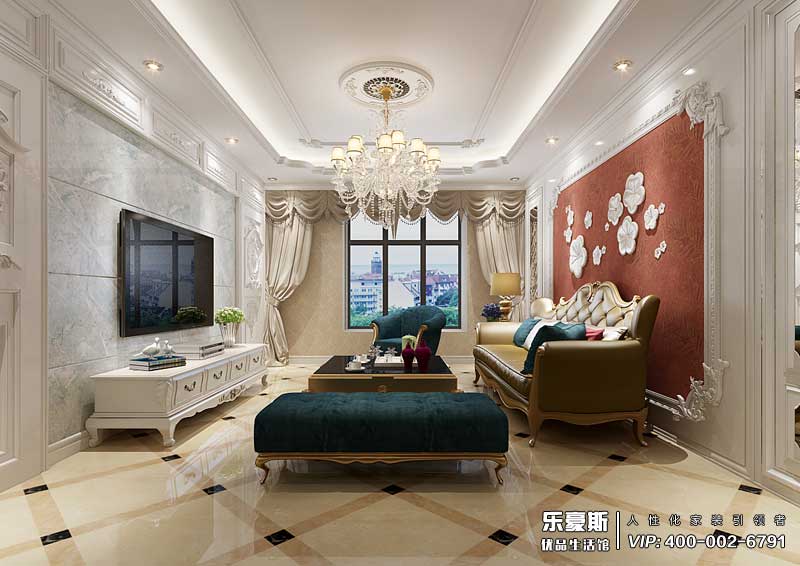 東勝紫御公園廣場法式風(fēng)格裝修效果圖