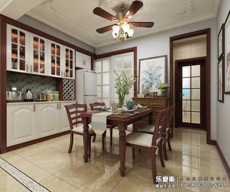 恒潤時代廣場美式風格裝修效果圖